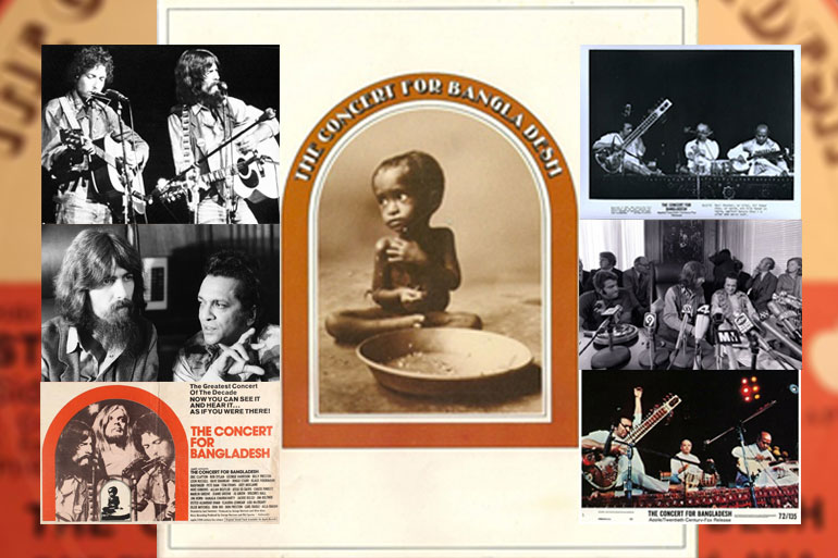 ‘কনসার্ট ফর বাংলাদেশ’এর ৫০ বছর স্মরণে রবিশঙ্করজর্জ হ্যারিসনের